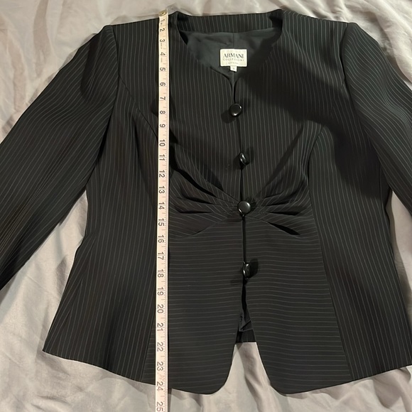 Armani Collezioni Made in Italy Pinstriped Skirt Suit 2 piece - Picture 8 of 16